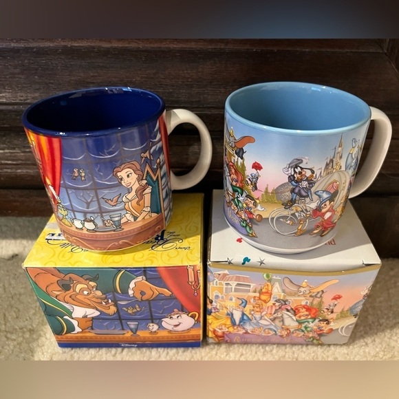 Beauty and the beast and Disney 25th anniversary Disney collectible mugs - Picture 1 of 2